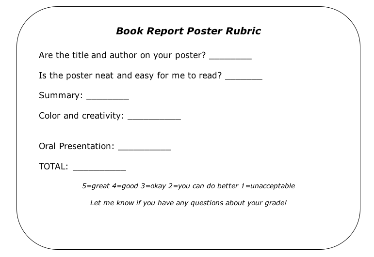 Write a book report college level